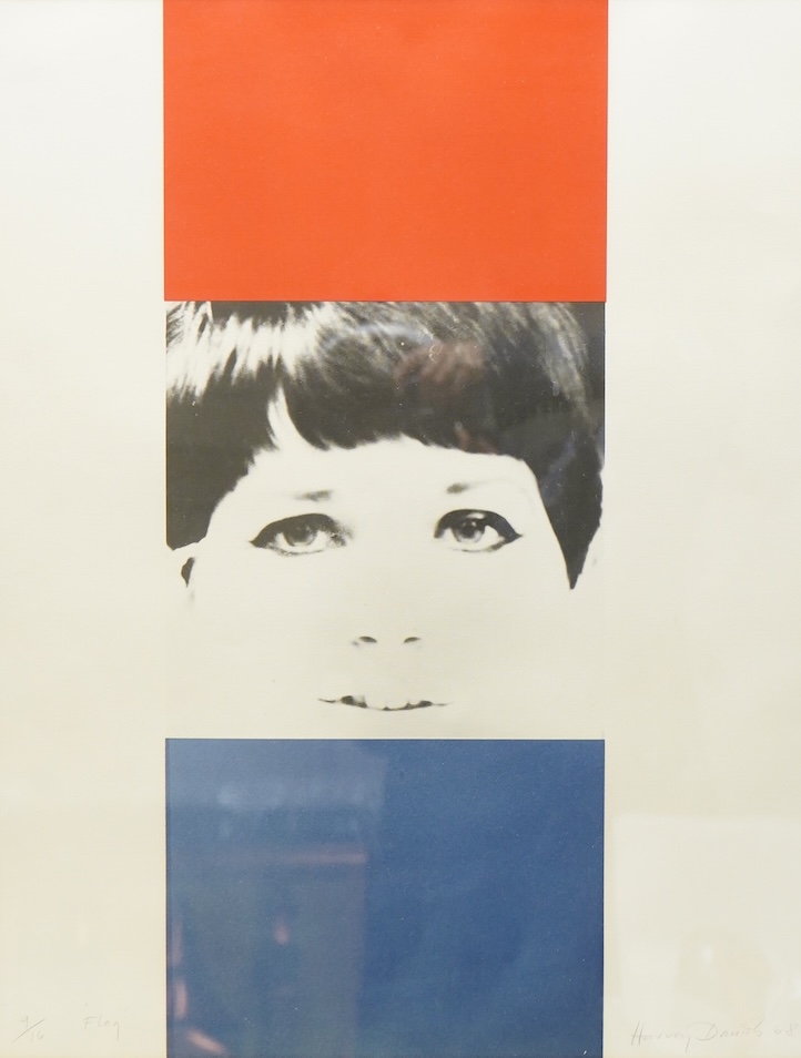 Harvey Daniels (1936-2013), ‘Flag’, signed in pencil, dated ‘68, limited edition 9/16, colour lithograph, 61 x 47cm